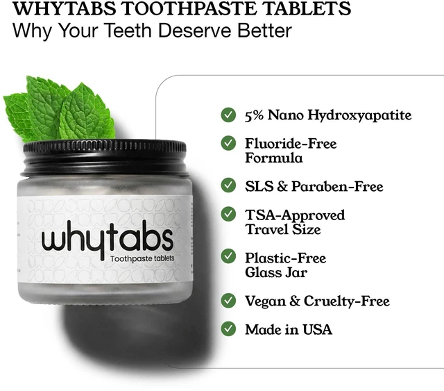 Alt view image 3 of 7 - Tootpaste Tablets (WhyTabs Plus)