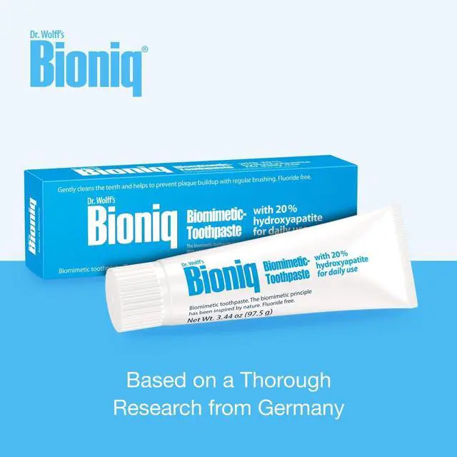 Alt view image 4 of 7 - Classic 20% Hydroxyapatite Toothpaste 3.44 Oz | bioHAP and Fluoride Free Toothpaste for Daily Use, Clinically Tested, Expert for Enamel and Gum Care, 3.44 Oz 3 Pack