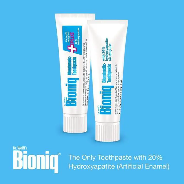 Alt view image 6 of 7 - Classic 20% Hydroxyapatite Toothpaste 3.44 Oz | bioHAP and Fluoride Free Toothpaste for Daily Use, Clinically Tested, Expert for Enamel and Gum Care, 3.44 Oz 3 Pack