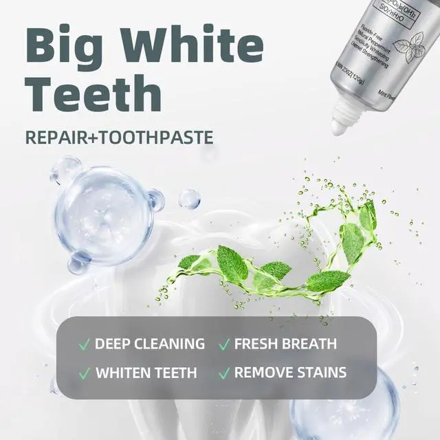 Alt view image 3 of 7 - 10% Nano-Hydroxyapatite Toothpaste for Sensitive Teeth, 2 Pack | Fresh mint fluoride-free formula for whitening, enamel care, gum-line cleaning, and daily brushing