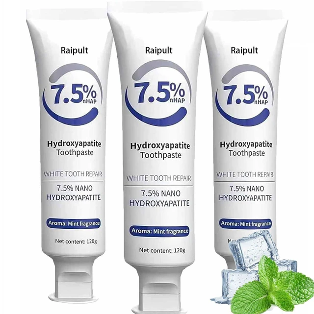 Main image of Hydroxyapatite Toothpaste, Pasta De Dientes Con Hidroxiapatita, 7.5% Hydroxyapatite, Enamel Protection, Tooth Strengthening (3)