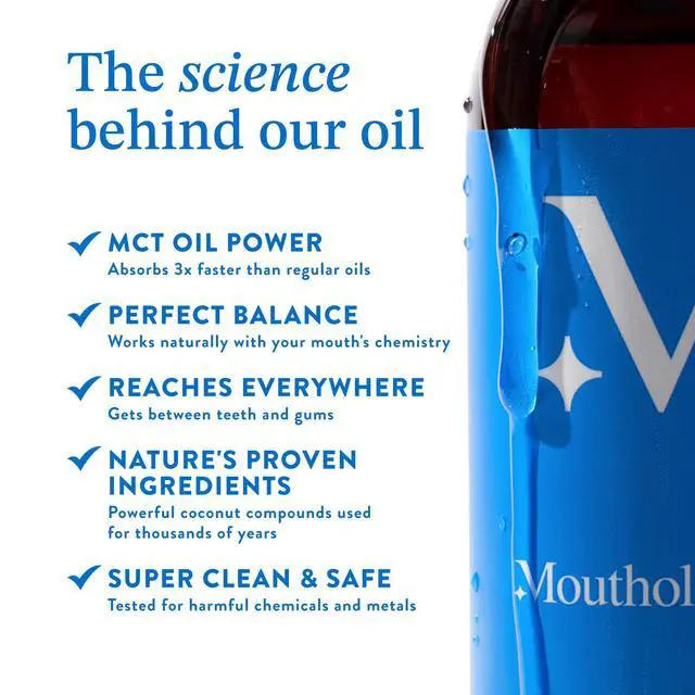 Alt view image 6 of 7 - Coconut Oil Pulling for Teeth and Gums 16oz (Made in USA), Whitening Pulling Oil Coconut Mint Mouthwash for Fresh Breath Ayurvedic Oil Pulling Mouth Gum Health Oral Care
