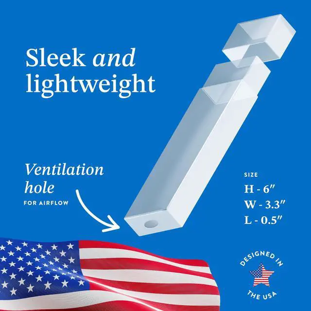 Alt view image 3 of 5 - Tongue Scraper Travel Case (2 Pack) Plastic Tongue Scraper Holder for Adults, Compact & Hygienic Cover for Metal Tongue Scrapers, Travel Necessities for Oral Hygiene, Durable Plastic