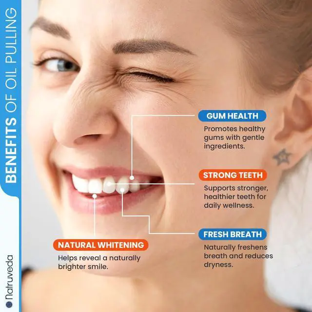 Alt view image 3 of 7 - Coconut Oil Pulling Mouthwash Natural Whitening Ayurvedic Rinse | Fresh Mint Blend | Coconut Oil Pulling for Teeth & Gums | Whyte Oil Pulling | Aceite de Coco para Los Dientes -10 oz