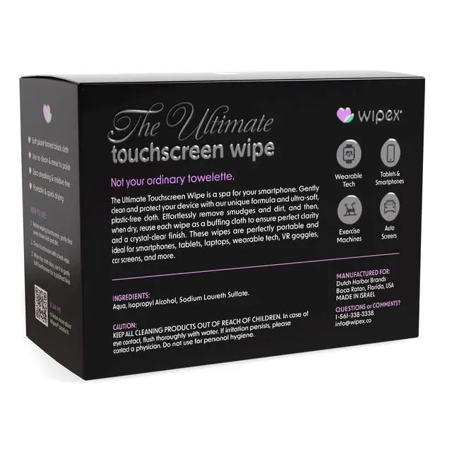 Alt view image 4 of 7 - Screen Wipes & Gym Wipes Combo Pack - 75ct Gym Equipment Canister & 24ct Individually Wrapped Fitness Touch Screen Cloths, Safe for Yoga Mats & Electronics, Lavender Scent