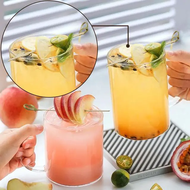 Alt view image 4 of 6 - 100 Pcs Cocktail Picks 4.7 Inch Bamboo Skewers for Appetizers, Natural Bamboo Knot Skewers for Party Drinks Food Fruit Charcuterie Boards Accessories