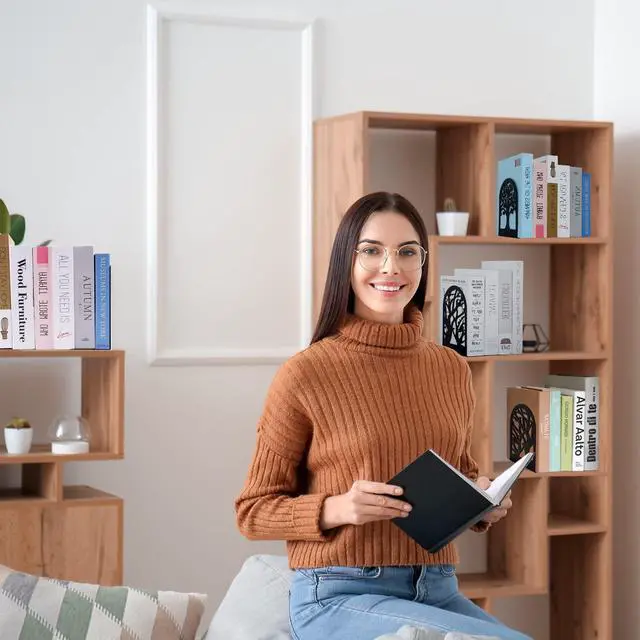 Alt view image 6 of 7 - Tree Bookends 10 Pack Black Metal Heavy Duty Book Supports for Shelves | Black Metal, Tree Silhouette Design, 5 Pairs, Sturdy Book Supports, for Home Office School and Library Shelves