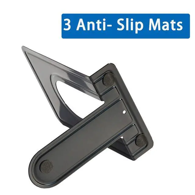 Alt view image 4 of 6 - Metal Book Ends for Shelves, Book Shelf Holder Home Decorative, Book Ends for Heavy Books/Movies/CDs, Black 6.5 x 5 x 5.7 in, 4 Pair/ 8 Piece | Book Ends for Heavy Books/Movies/CDs
