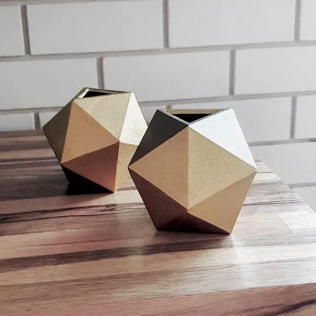 Alt view image 7 of 7 - Geometric Decorative Ball Shaped Bookends, Modern Cast Iron Gold Bookends for Office Desk, Book Shelf, Room Decor, Home Office, Book Stand or Organizer, Set of 2