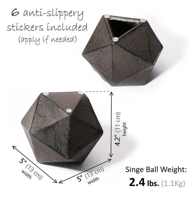 Alt view image 2 of 7 - Geometric Decorative Ball Shaped Bookends, Modern Cast Iron Black Bookends for Office Desk, Book Shelf, Room Decor, Home Office, Book Stand or Organizer, Set of 2. Antique Black