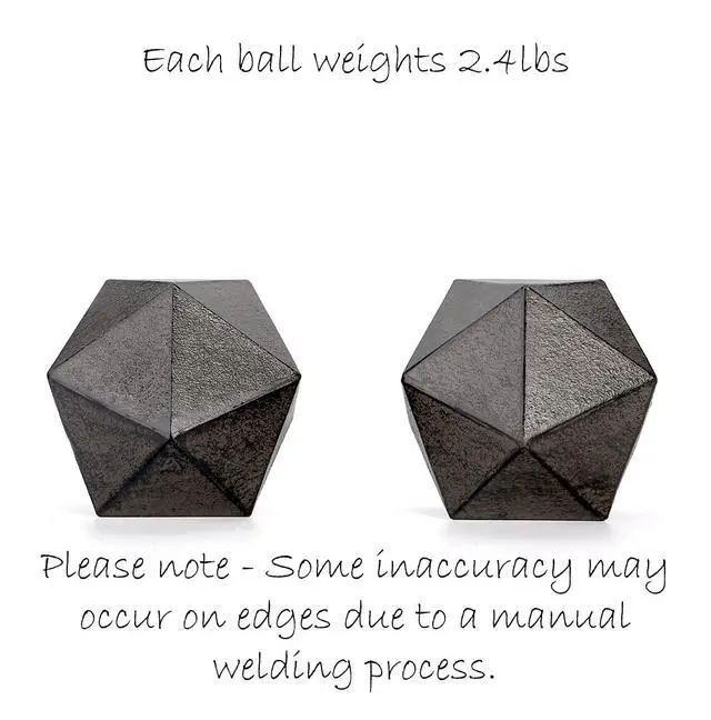 Alt view image 3 of 7 - Geometric Decorative Ball Shaped Bookends, Modern Cast Iron Black Bookends for Office Desk, Book Shelf, Room Decor, Home Office, Book Stand or Organizer, Set of 2. Antique Black