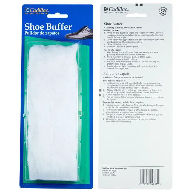 Alt view image 2 of 5 - Shoe Shine Buffer, Handheld Cloth Buff Brush | Polishes & Enhances Gloss, Cobbler Kit Essential