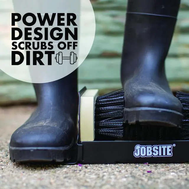 Alt view image 3 of 6 - Boot Scrubber - Outdoor Shoe Scraper Cleaner Brush - Extra Wide