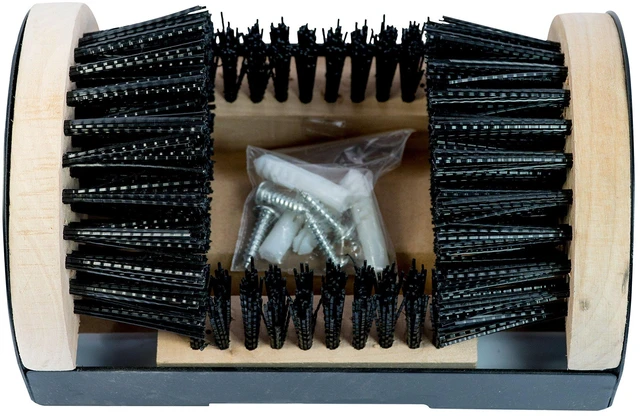 Alt view image 3 of 7 - Boot Scrubber Shoe Brush, Mountable Boot Cleaner | Indoor & Outdoor Scraper & Buffer, For Work Footwear & Sneakers
