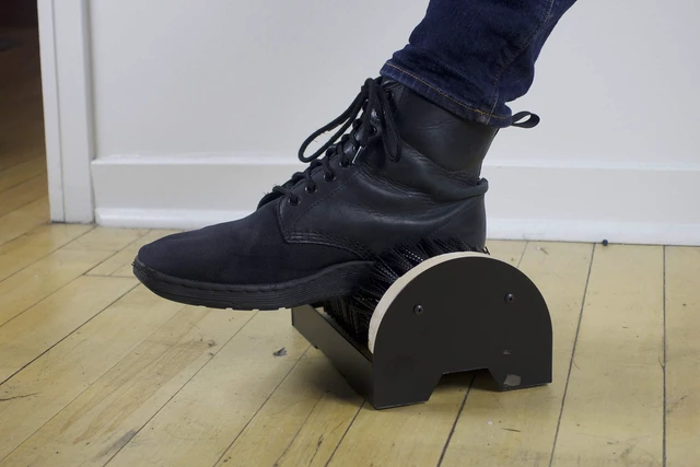 Alt view image 6 of 7 - Boot Scrubber Shoe Brush, Mountable Boot Cleaner | Indoor & Outdoor Scraper & Buffer, For Work Footwear & Sneakers