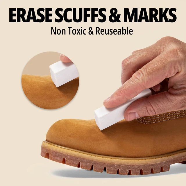 Alt view image 5 of 7 - Suede and Nubuck Cleaning Kit - Complete Brass & Nylon Brush Set, Suede Eraser for Shoes, Jackets, Boots, Handbags