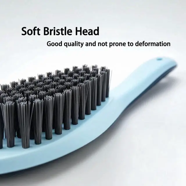 Alt view image 5 of 6 - Laundry Scrub Brush 4 Pack Soft Bristle Brush Cleaning Brush for Stains,Household Cleaning Clothes Shoes Scrubbing,Household Cleaning Brushes Bathroom Ergonomics Grip Easy Hold