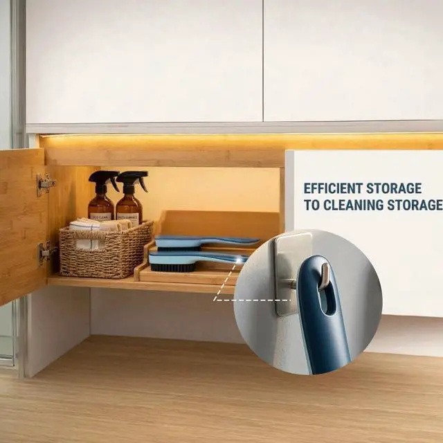 Alt view image 6 of 6 - Laundry Scrub Brush 4 Pack Soft Bristle Brush Cleaning Brush for Stains,Household Cleaning Clothes Shoes Scrubbing,Household Cleaning Brushes Bathroom Ergonomics Grip Easy Hold