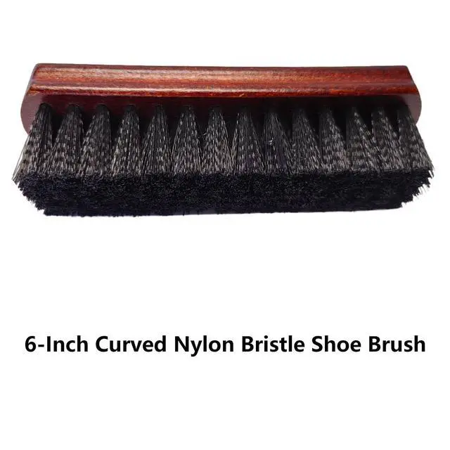 Alt view image 7 of 7 - 6" Shoe Brush Set, 3-Stiffness Horsehair Boar Nylon | 100% Horsehair, Boar Bristle, Stiff Nylon Bristle; For Leather & Boots Cleaning & Polishing; Beech Wood Handle