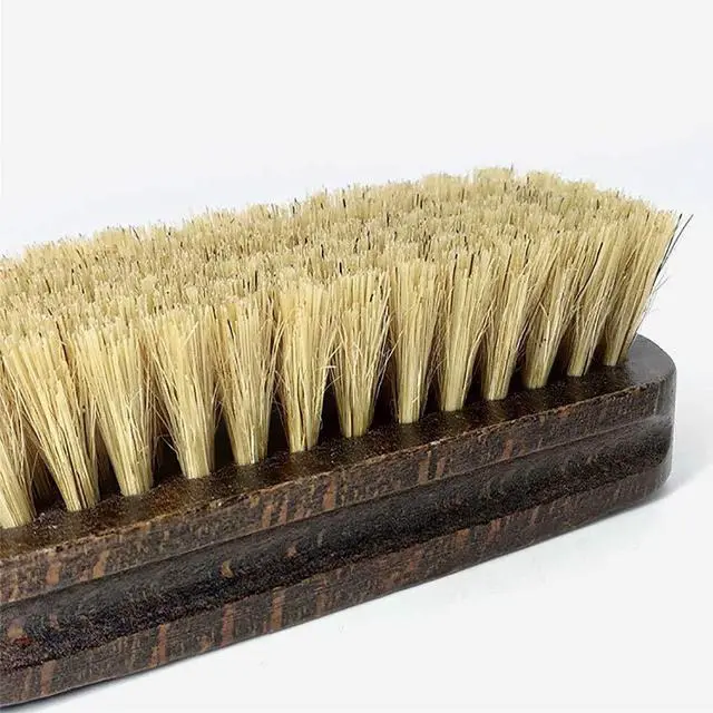 Alt view image 3 of 7 - 2-Pack Shining Brushes, Wood Handle with Pig Bristle Shoe Brushes, Polishing Cleaning Buffing Brush Cleaner for Shoes, Boots, Crafts, Cloths, Furniture, 2 Colors