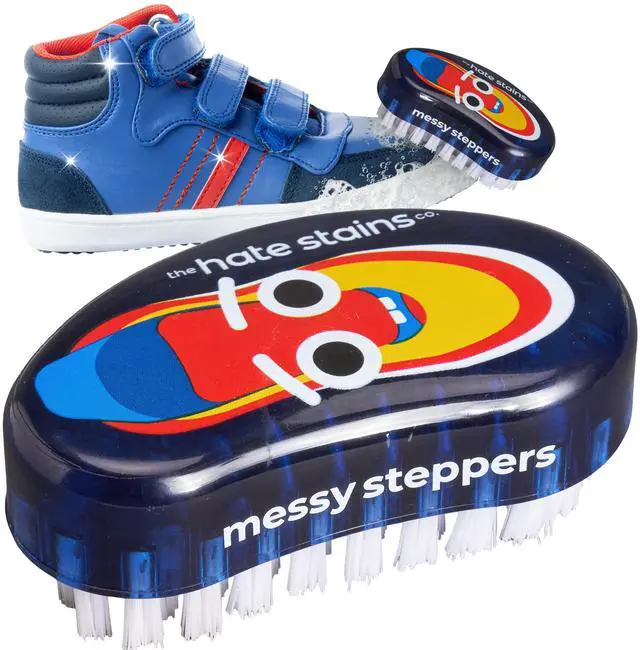 Main image of Shoe Cleaner Brush - Blue Scrubber - Versatile Canvas & Leather Shoe Cleaning - Comfort Handle for Sneaker Cleaner & Boot Cleaner - Fast Stain Remover Boot Brush | Versatile Canvas
