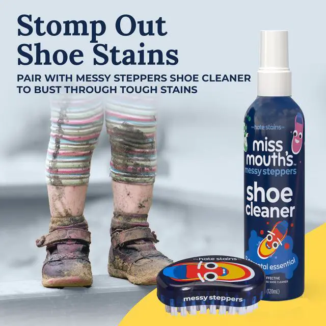 Alt view image 3 of 7 - Shoe Cleaner Brush - Blue Scrubber - Versatile Canvas & Leather Shoe Cleaning - Comfort Handle for Sneaker Cleaner & Boot Cleaner - Fast Stain Remover Boot Brush | Versatile Canvas