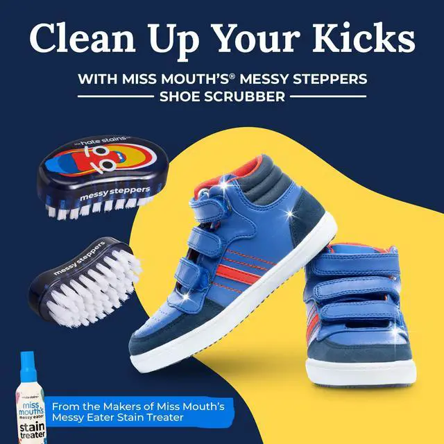 Alt view image 2 of 7 - Shoe Cleaner Brush - Blue Scrubber - Versatile Canvas & Leather Shoe Cleaning - Comfort Handle for Sneaker Cleaner & Boot Cleaner - Fast Stain Remover Boot Brush | Versatile Canvas