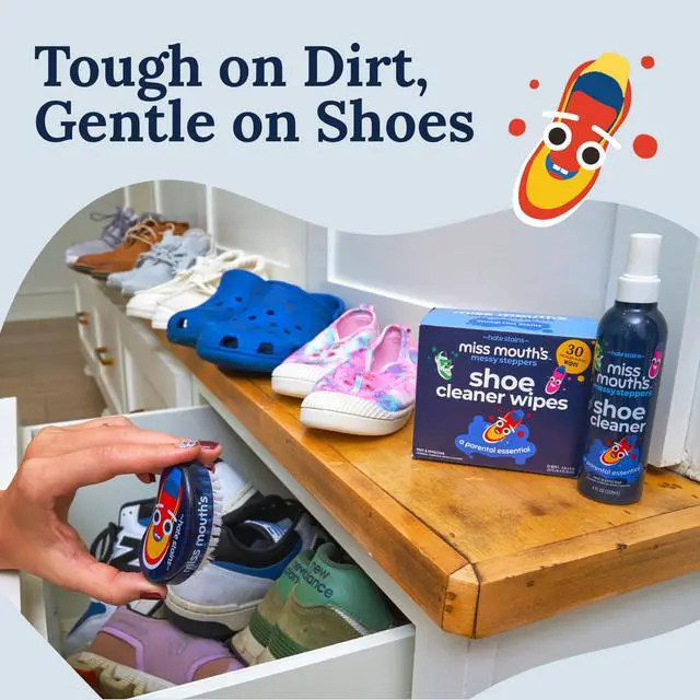 Alt view image 7 of 7 - Shoe Cleaner Brush - Blue Scrubber - Versatile Canvas & Leather Shoe Cleaning - Comfort Handle for Sneaker Cleaner & Boot Cleaner - Fast Stain Remover Boot Brush | Versatile Canvas