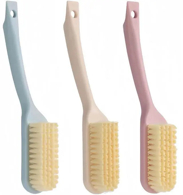 Main image of 3 Pack Shoe Brush for Cleaning Shoe Scrubber Brushes Shoe Cleaner Brush | Shoe Cleaning Brush with Ergonomic Long Handled Gentle Soft Bristle Scrub Brush for Sneakers,Tennis,Canvas,White Shoes