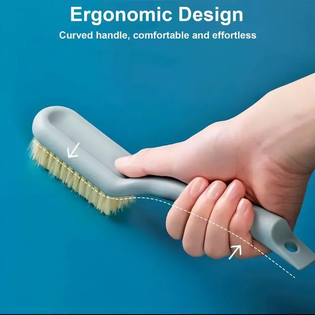 Alt view image 3 of 6 - 3 Pack Shoe Brush for Cleaning Shoe Scrubber Brushes Shoe Cleaner Brush | Shoe Cleaning Brush with Ergonomic Long Handled Gentle Soft Bristle Scrub Brush for Sneakers,Tennis,Canvas,White Shoes