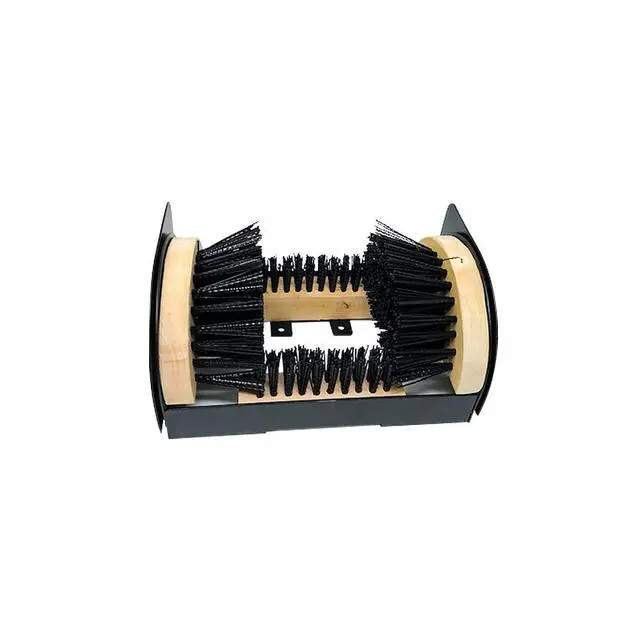 Alt view image 2 of 3 - Boot and Shoe Brush Cleaner Scraper for Outdoor Mud with Folding Sides by Trademark Innovations