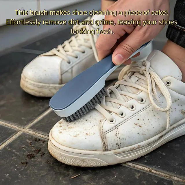 Alt view image 6 of 7 - Laundry Brush, Shoe Brush, Floor Tiles, Kitchen, Carpet, Household Cleaning, Etc. Easy to Hold Set of 2 Pieces