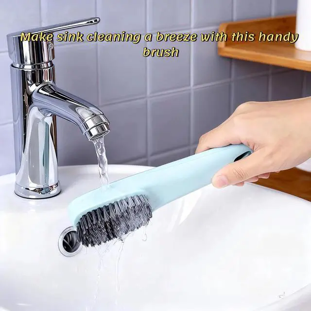 Alt view image 7 of 7 - Laundry Brush, Shoe Brush, Floor Tiles, Kitchen, Carpet, Household Cleaning, Etc. Easy to Hold Set of 2 Pieces