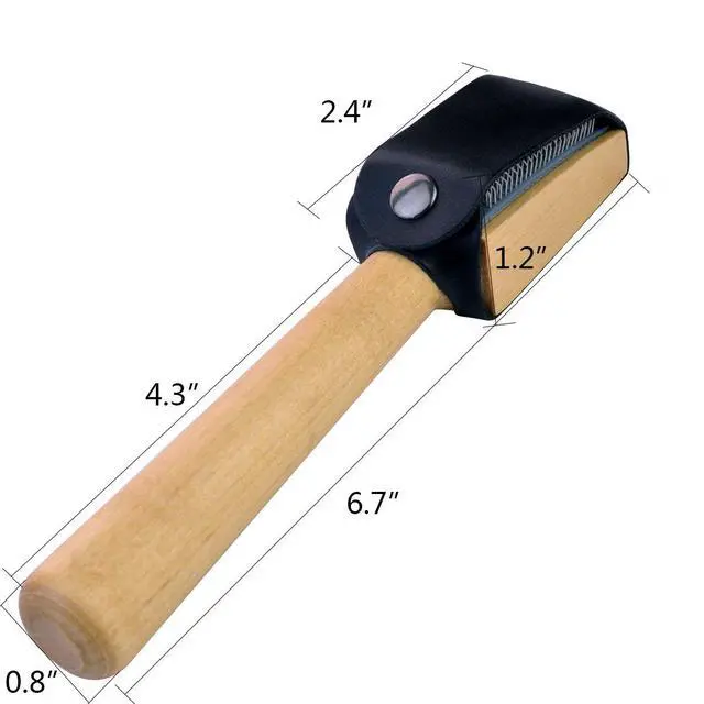 Alt view image 2 of 7 - Dancing Shoes Brush Wooden Suede Sole Shoe Brush Cleaner Cleaning Brush for Modern Latin Dance Shoes Wire Brush