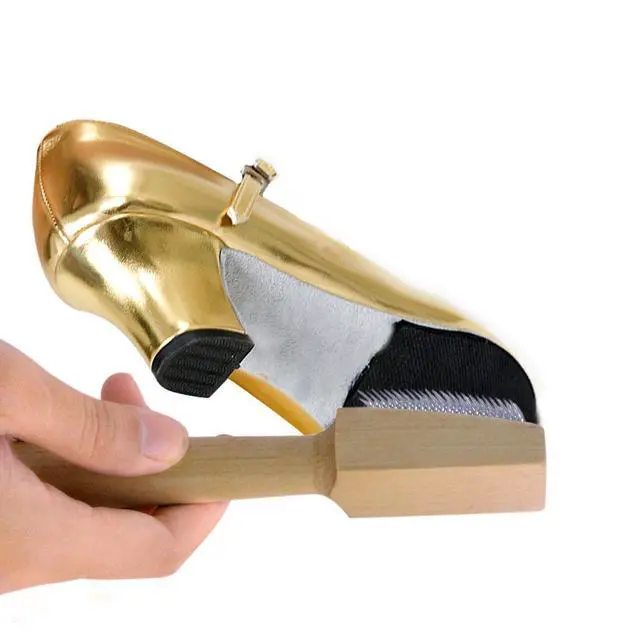 Alt view image 4 of 7 - Dancing Shoes Brush Wooden Suede Sole Shoe Brush Cleaner Cleaning Brush for Modern Latin Dance Shoes Wire Brush