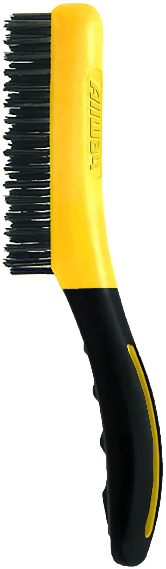 Main image of SB416 Carbon Steel Wire Brush with Shoe Handle | Soft-Grip Handle, Chemical and Solvent Resistant Bristles