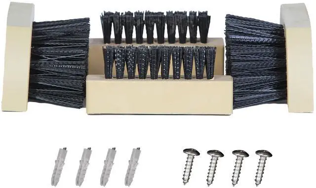 Main image of Replacement Brushes - 2 Side & 2 Bottom Boot Scraper Brushes - Compatible Original & Extra Wide Boot Scrubbers