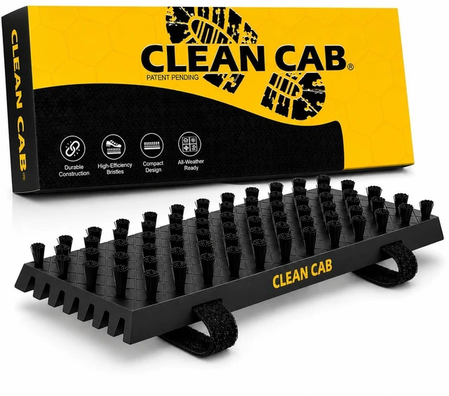 Main image of Universal Fit Truck Step Mounted Brush - Heavy Duty Boot Brush for Trucks, RVs, SUVs, and Semis - Easy Velcro Mounting - Perfect for Camping, Jobsite, and Home - Durable and Reliable