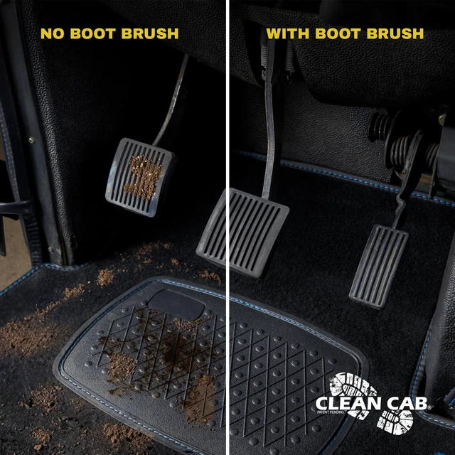 Alt view image 7 of 7 - Universal Fit Truck Step Mounted Brush - Heavy Duty Boot Brush for Trucks, RVs, SUVs, and Semis - Easy Velcro Mounting - Perfect for Camping, Jobsite, and Home - Durable and Reliable