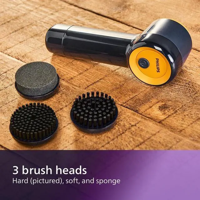Alt view image 2 of 6 - Sneaker Cleaner, Trainer Cleaning Kit with 3 Brush Heads for Different Materials, Effective Cleaning, Portable, Battery Powered, Safe for your Sneakers, Simple to Use