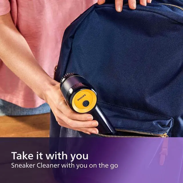 Alt view image 5 of 6 - Sneaker Cleaner, Trainer Cleaning Kit with 3 Brush Heads for Different Materials, Effective Cleaning, Portable, Battery Powered, Safe for your Sneakers, Simple to Use