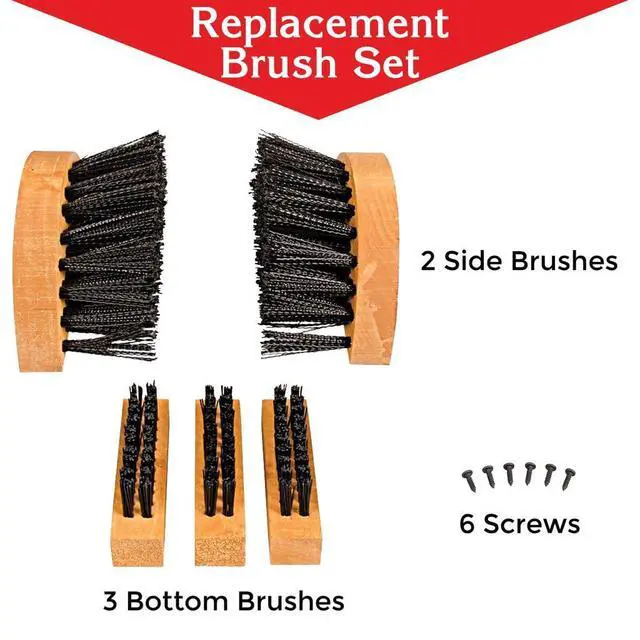Alt view image 2 of 6 - Deluxe Boot Cleaner Replacement Brush Set - Five Pieces Boot Brush Kit