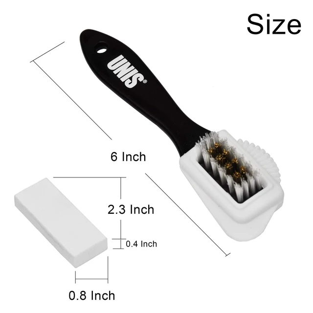 Alt view image 3 of 5 - Suede & Nubuck Leather 4 Way Cleaning Caring Brush Shoe & Boots Cleaner Essential Kit with Extra 2 Erasers