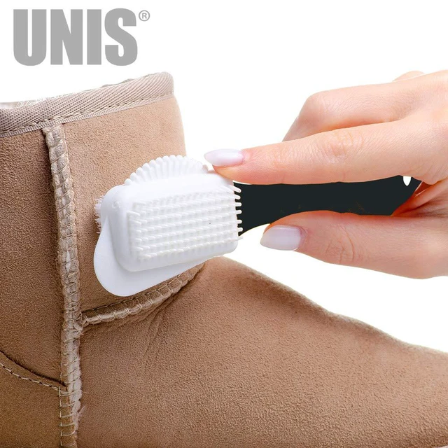 Alt view image 5 of 5 - Suede & Nubuck Leather 4 Way Cleaning Caring Brush Shoe & Boots Cleaner Essential Kit with Extra 2 Erasers