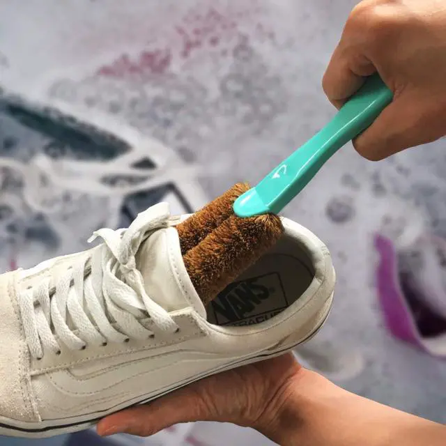 Alt view image 2 of 5 - Palm Shoes Brush - Kamenoko Tawashi Scrubber, 2 Count | Natural Fibers, Dirt Remover, Sneaker Wash