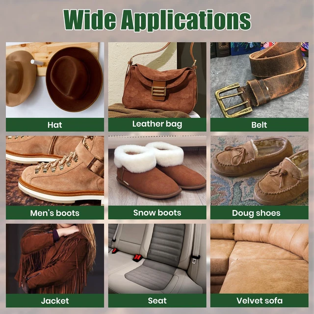 Alt view image 3 of 7 - KIEMT Premium Suede & Nubuck Cleaner Kit, Leather Care Set with Suede Cleaner, Protector, Suede Brush, Suede Cleaning Kit Protect & Restore Shoes, Boots, Jackets, Uggs, Furniture, Handbag and Apparel