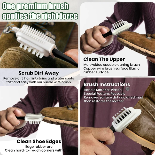 Alt view image 6 of 7 - KIEMT Premium Suede & Nubuck Cleaner Kit, Leather Care Set with Suede Cleaner, Protector, Suede Brush, Suede Cleaning Kit Protect & Restore Shoes, Boots, Jackets, Uggs, Furniture, Handbag and Apparel