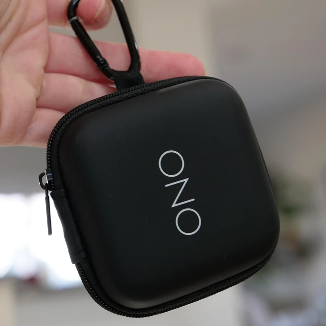 Alt view image 2 of 7 - Signets Zipper Case Sleek Carrying Case, Holds up to 4 ONO Signets | Includes Mini Carabiner for Bag, BeltLoop or Keychain Clip-On Portability