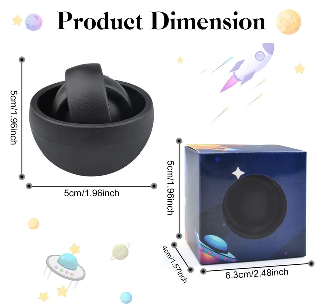 Alt view image 2 of 6 - Fidget Toys for Adults, Autism Sensory Toys for Children Kids 8-12, Easter Basket Stuffers for Teen Boys, ADHD Stress Relief Fidget Spinner Cool Gadgets Valentine's Day Gifts for Men