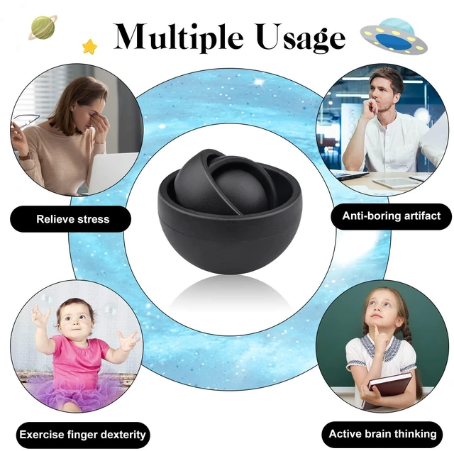 Alt view image 3 of 6 - Fidget Toys for Adults, Autism Sensory Toys for Children Kids 8-12, Easter Basket Stuffers for Teen Boys, ADHD Stress Relief Fidget Spinner Cool Gadgets Valentine's Day Gifts for Men